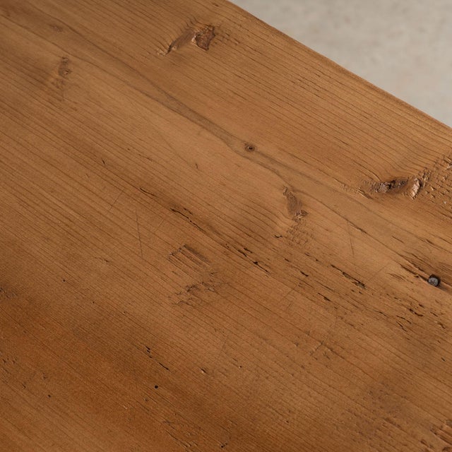 Late 19th Century Small Pine Side Table With Single Drawer From Hungary For Sale - Image 9 of 18