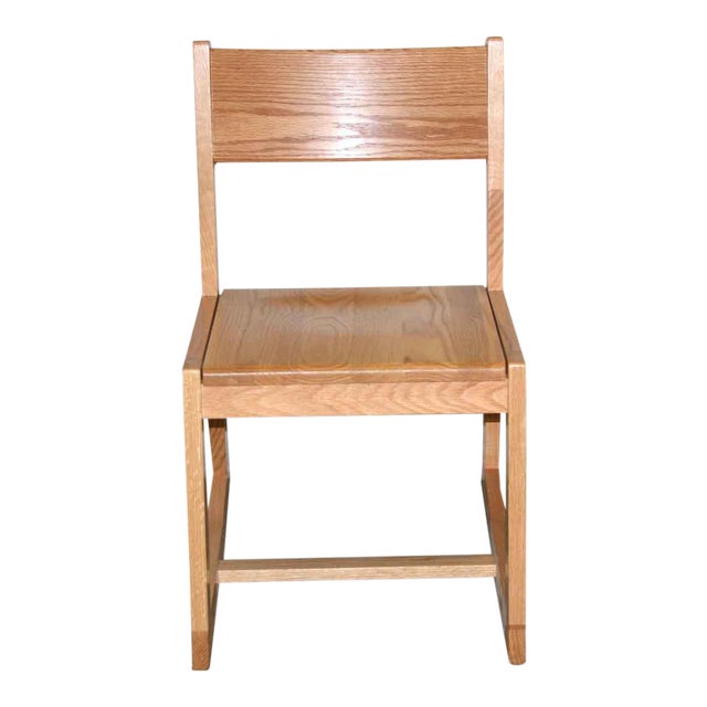 Oak School Side Chair Chairish