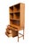 Wood Dixie Furniture Campaigner Collection Walnut 46" Student Writing Desk W. Bookcase Hutch Top 767-532 / 767-543 For Sale - Image 7 of 15