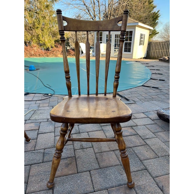 A set of 4 Vintage Ethan Allen Side Chairs model 10-6060. Sturdy.