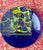 Blue Signed Richard Ritter 14” Studio Art Glass Charger Plate, 2005 For Sale - Image 8 of 13