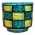 Vintage Italian Checkerboard Ceramic Cache Pot For Sale