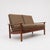 Brown Vintage Danish Teak 2-Seater Sofa, 1960s For Sale - Image 8 of 8
