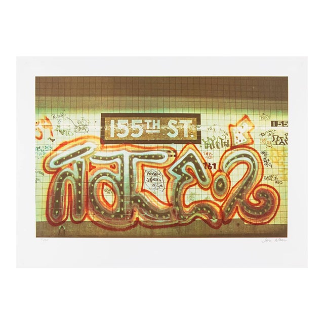 Jon Naar, Graffiti Art Photograph Silkscreen Print Subway Station Nyc 1970s Pop Art For Sale