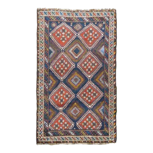 Antique Persian Khamseh Rug 5' 0"x 8'2''