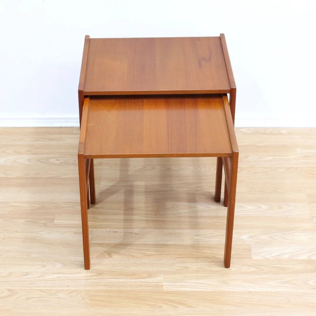 1960s 1960s Mid Century Set of Nesting Side Tables For Sale - Image 5 of 7