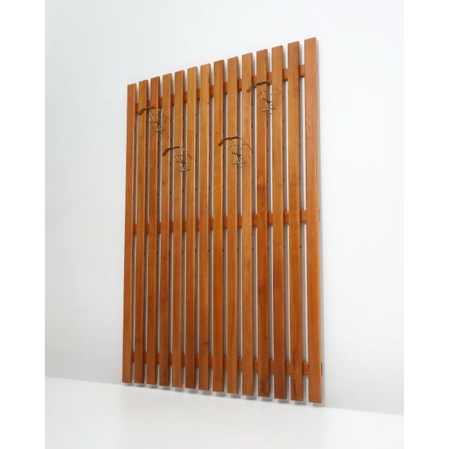 Gianfranco Frattini Wall-Mounted Coat Rack by Gianfranco Frattini, 1950s For Sale - Image 4 of 14