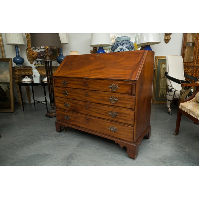 18th Century English Mahogany 18th Century Slant Top Desk For Sale - Image 5 of 11