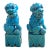 Vintage Mid 20th Century Ceramic Foo Dog Bookends, a Pair For Sale
