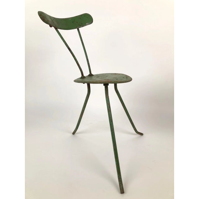 Hungarian Handmade Metal Chairs, 1950s, Set of 2 For Sale - Image 10 of 16