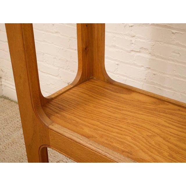 Oak Vintage Bookshelf With Glass For Sale - Image 12 of 12