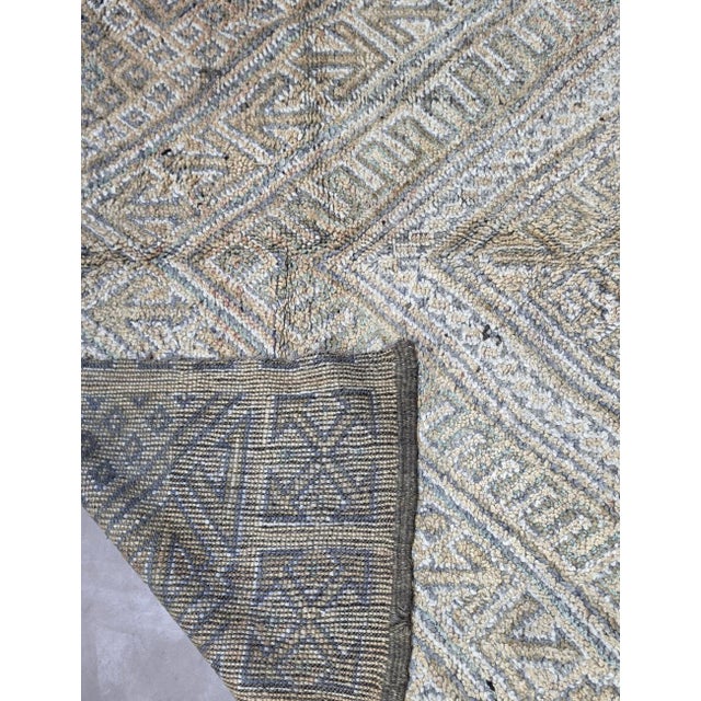 Handknotted Moroccan Beni MGuild Wool Rug - 10.5 X 6.9 Ft For Sale In Cleveland - Image 6 of 6