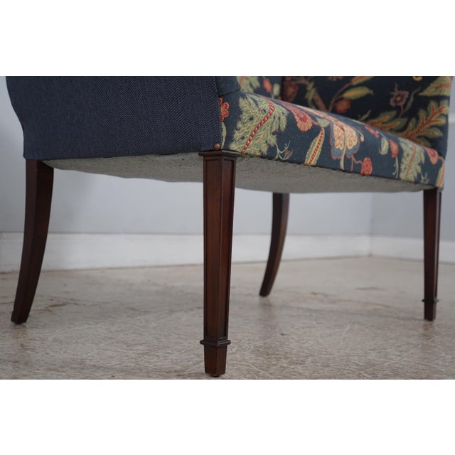 Federal Style Camelback Window Bench Settee For Sale - Image 13 of 18
