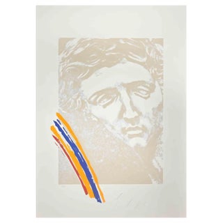 Mino Trafeli, Michelagnolo, Screen Print, 1984 For Sale