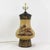 Vintage Hand Painted Table Lamp Mustard Yellow Country Landscape With Bridge and Foliage Motif For Sale In New York - Image 6 of 12
