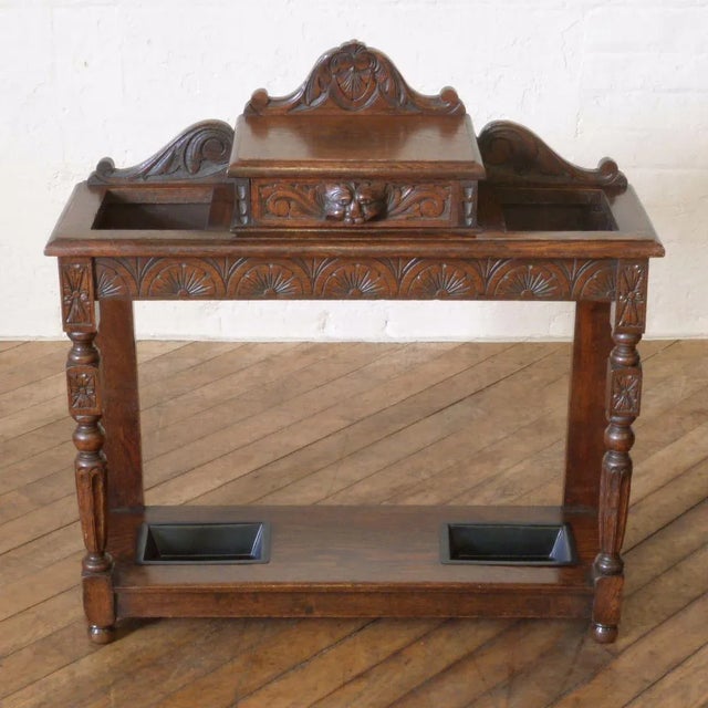 Victorian Oak Umbrella Stand, 1880s For Sale - Image 11 of 11