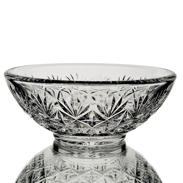 2000 - 2009 Waterford Hospitality Irish Lead Crystal Party Bowl With Box 5" For Sale - Image 5 of 15
