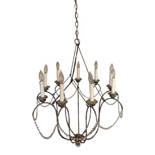 Niermann Weeks 9 Arm Italian Chandelier For Sale