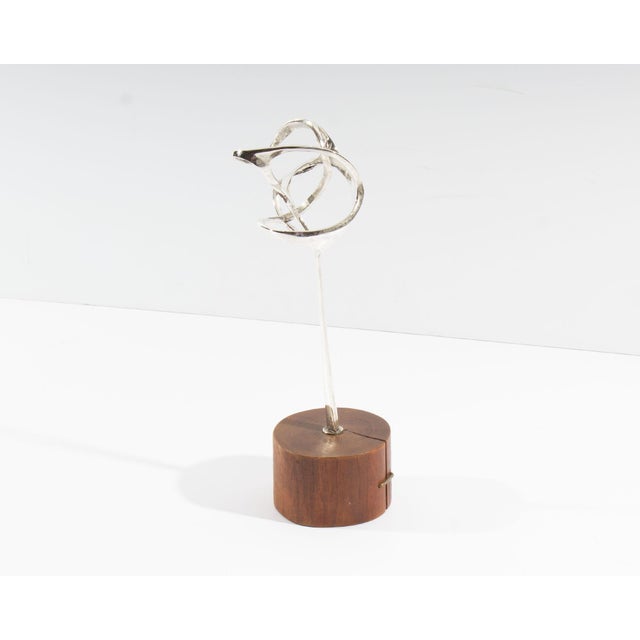 1963 Sterling Silver Abstract Sculpture by Ned Griner For Sale - Image 4 of 9