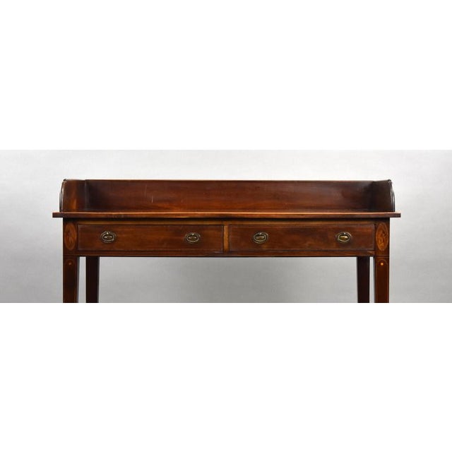 Edwardian Mahogany Inlaid Hall Table, 1900 For Sale - Image 6 of 9