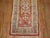Pink Field Red Green Accent Formal Full Pile Antique Turkish Oushak Runner For Sale In New York - Image 6 of 6