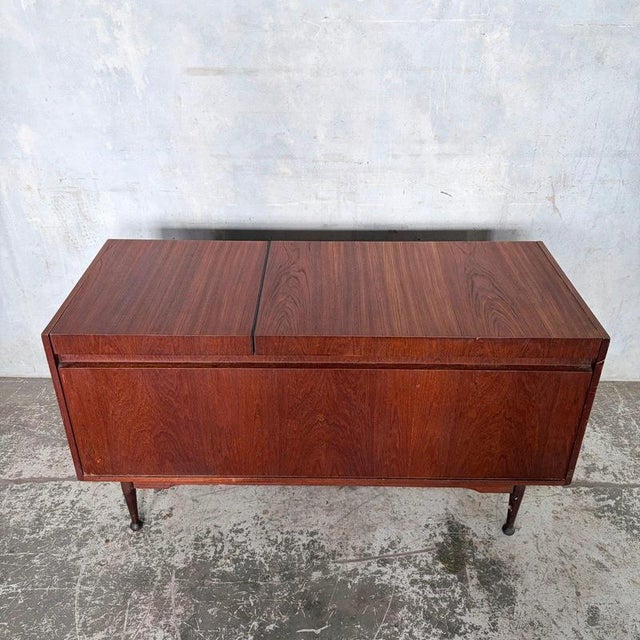 Mid-Century Teak Armstrong Radiogram Record Player Cabinet For Sale - Image 9 of 10