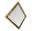Mid-Century Modern Mario Sabot Mid-Century Modern Italian Art Deco Style Brass Framed Wall Mirror For Sale - Image 3 of 12