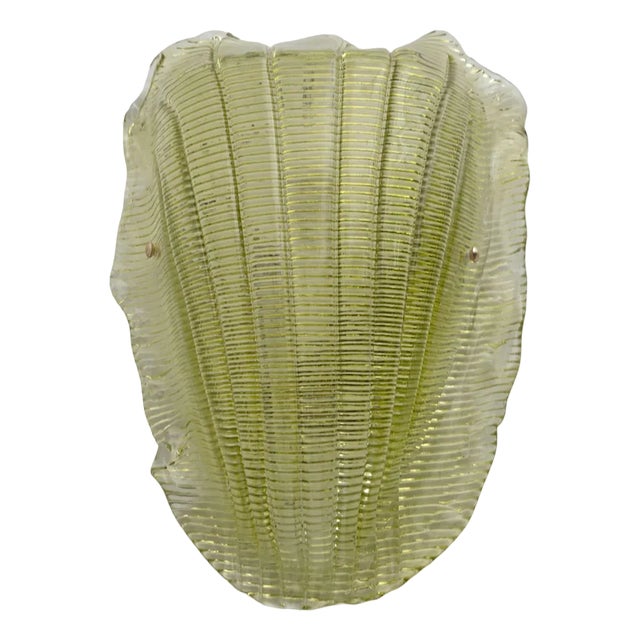 Modern Murano Glass Shell Wall Lamp, 1990s | Chairish