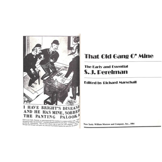 Paper "That Old Gang O' Mine: The Early and Essential s.j. Perelman" 1984 Marschall, Richard [Edited By] For Sale - Image 7 of 9