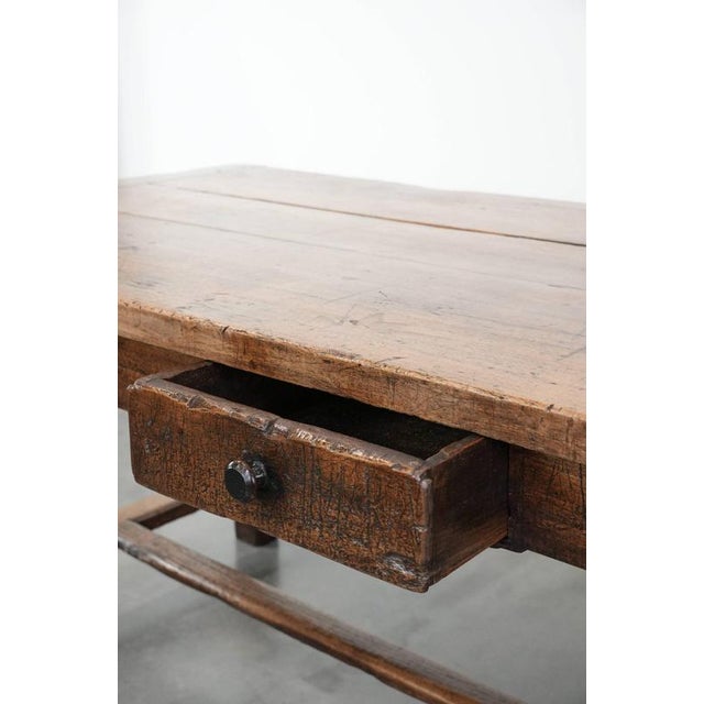 Antique French Dining Table with Three Drawers, 1700s For Sale - Image 9 of 18