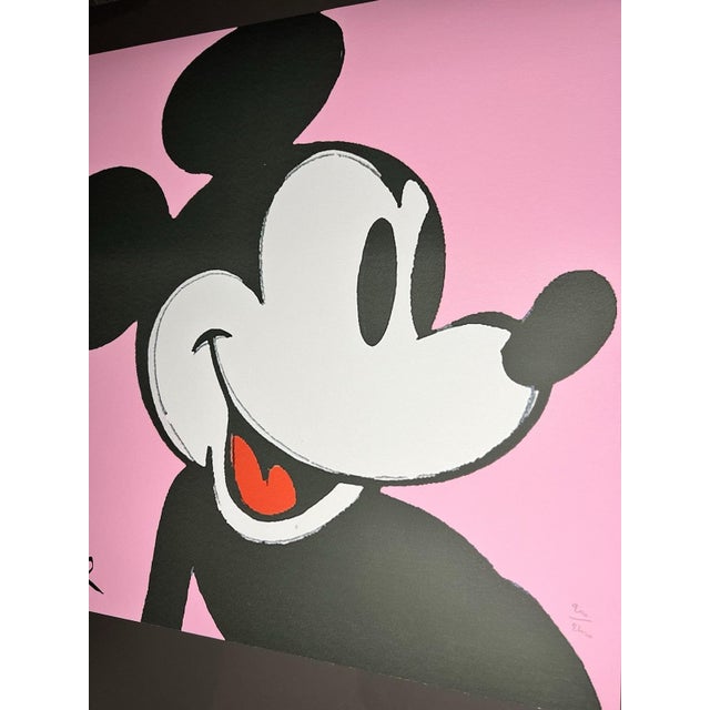 1980s 1986 Carnegie Museum of Art After Andy Warhol "Mickey Mouse" Lithograph For Sale - Image 5 of 12