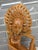 Wood Mid-Century Balinese Art Deco Seated Janger Dancer With Fan Sculpture For Sale - Image 7 of 10