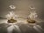 Hollywood Regency Italian Murano Glass and Gold Plate Table Lamps, 1980s, Set of 2 For Sale - Image 11 of 12