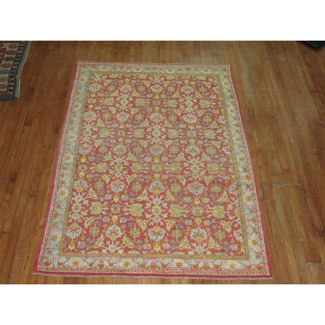 Asian Antique Zabihi Collection Antique Turkish Kula Carpet - 4'10" x 7'2" For Sale - Image 3 of 8