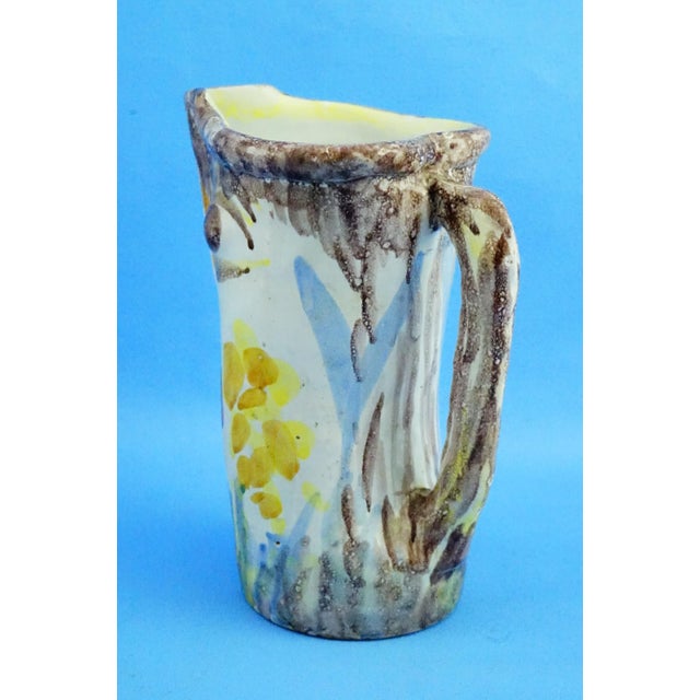 20th Century Cubist Anthropomorphic Vase attributed to Guido Gambone for Cas Solimene Vietri, 1940s For Sale - Image 6 of 18