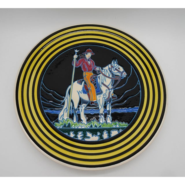 Art Deco 574 Plate Number by Jules Henriot Quimper for Etienne Laget, 1930s For Sale - Image 6 of 10
