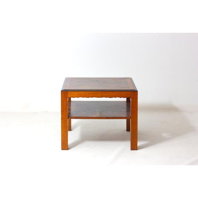 Vintage Art Deco Table in Burlwood, 1930s For Sale - Image 3 of 7