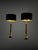 Hollywood Regency Table Lamp in Mahogany and Brass, England, 1970s, Set of 2 For Sale - Image 9 of 9