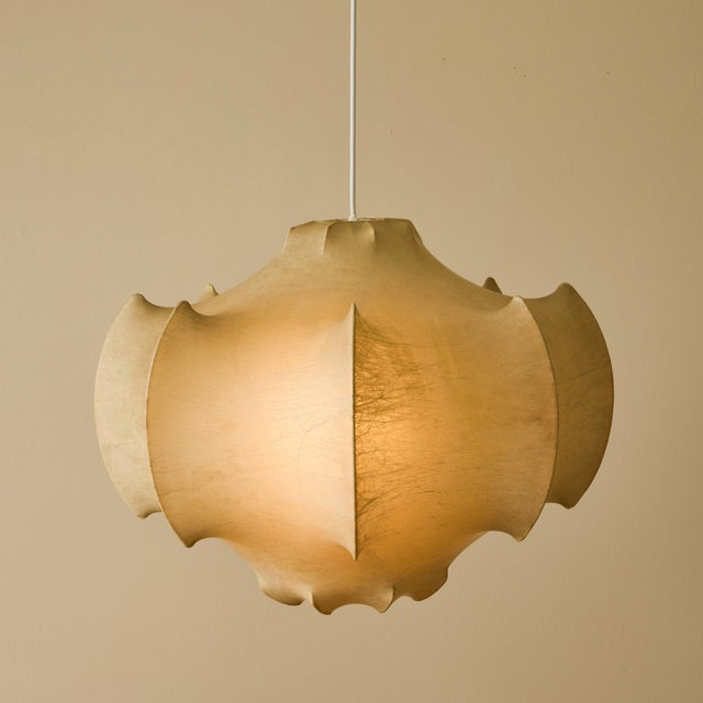 “Viscontea” pendant lamp by Achille Castiglioni and Pier Giacomo Castiglioni for Flos, produced in Italy in 1960....