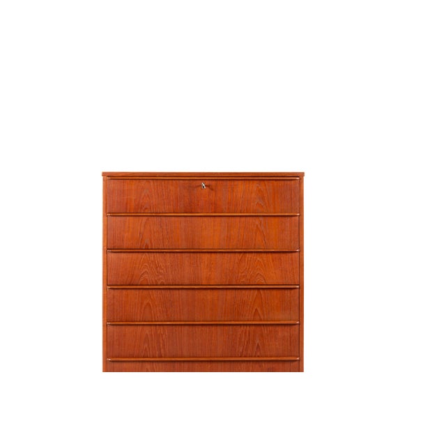 Vintage Danish Teak Chest of Drawers by Si-Bomi Møbler, 1960s For Sale - Image 11 of 14