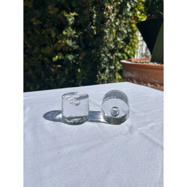 Mid-Century Modern Vintage Pair of Danish Candleholders For Sale - Image 3 of 7