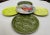 Green French Porcelain Oyster Plates, Set of 5, Midcentury Artist Signed For Sale - Image 8 of 11