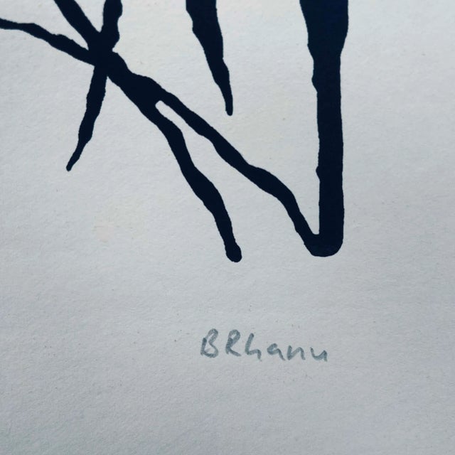 Mid 20th Century "Musiker" Artist's Proof Abstract Figurative Numbered Print by Tassow Brhanu For Sale - Image 4 of 13