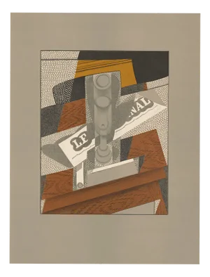 Juan Gris, Au solei du plafond La pipe, 1955, Lithograph
