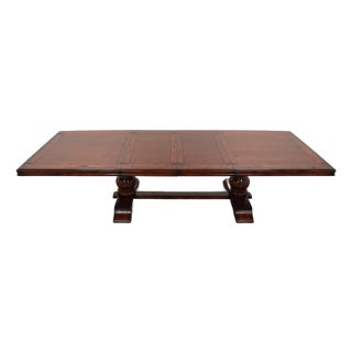 Vintage Bernadette Livingston Rustic Luxury Furniture Dining Table For Sale