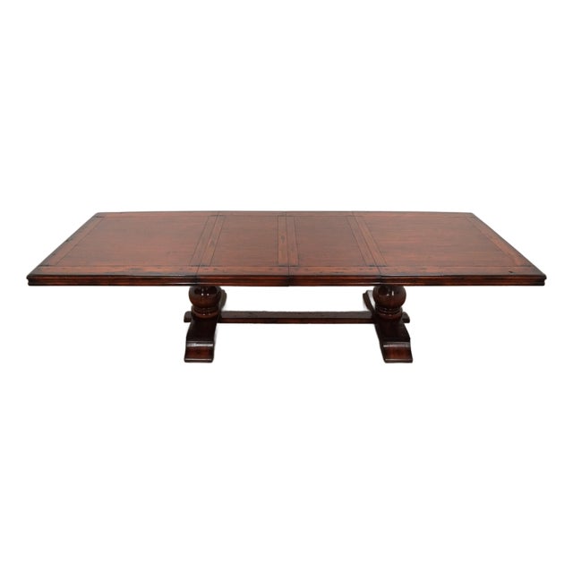 Vintage Bernadette Livingston Rustic Luxury Furniture Dining Table For Sale