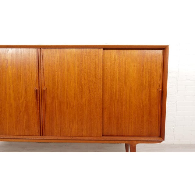 Brown Vintage Danish Highboard by Omann Jun For Sale - Image 8 of 18
