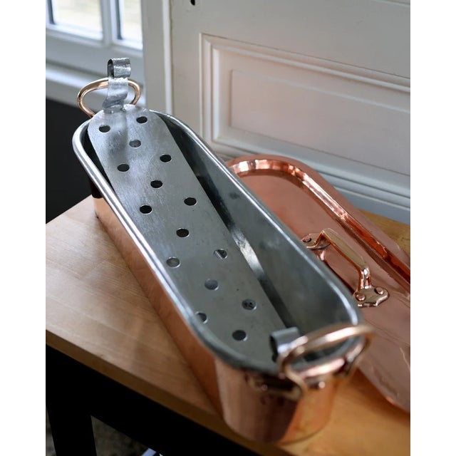 Antique French Copper Fish Poacher For Sale - Image 4 of 6