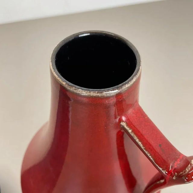 Black-Red Fat Lava Vases from Jopeko, Germany, 1970s, Set of 2 For Sale - Image 13 of 18