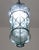 Amber Set of 2 Rare Blu Acuqamarine Vintage Venetian Lantern, Murano Glass, 1970s For Sale - Image 8 of 12